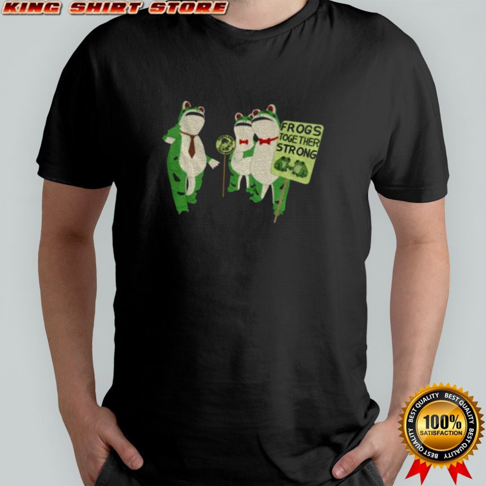 Portland Frog frogs together strong shirt