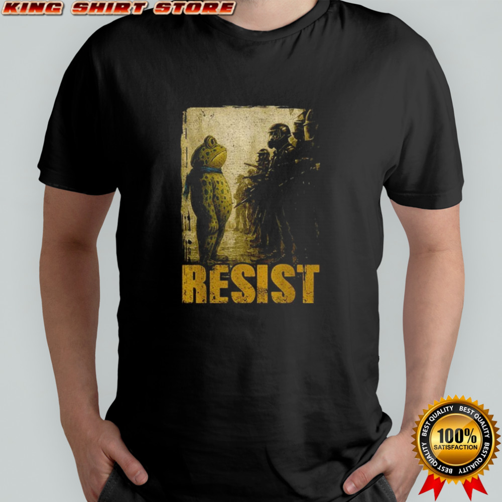 Portland Frog Protest Resist Frog political shirt