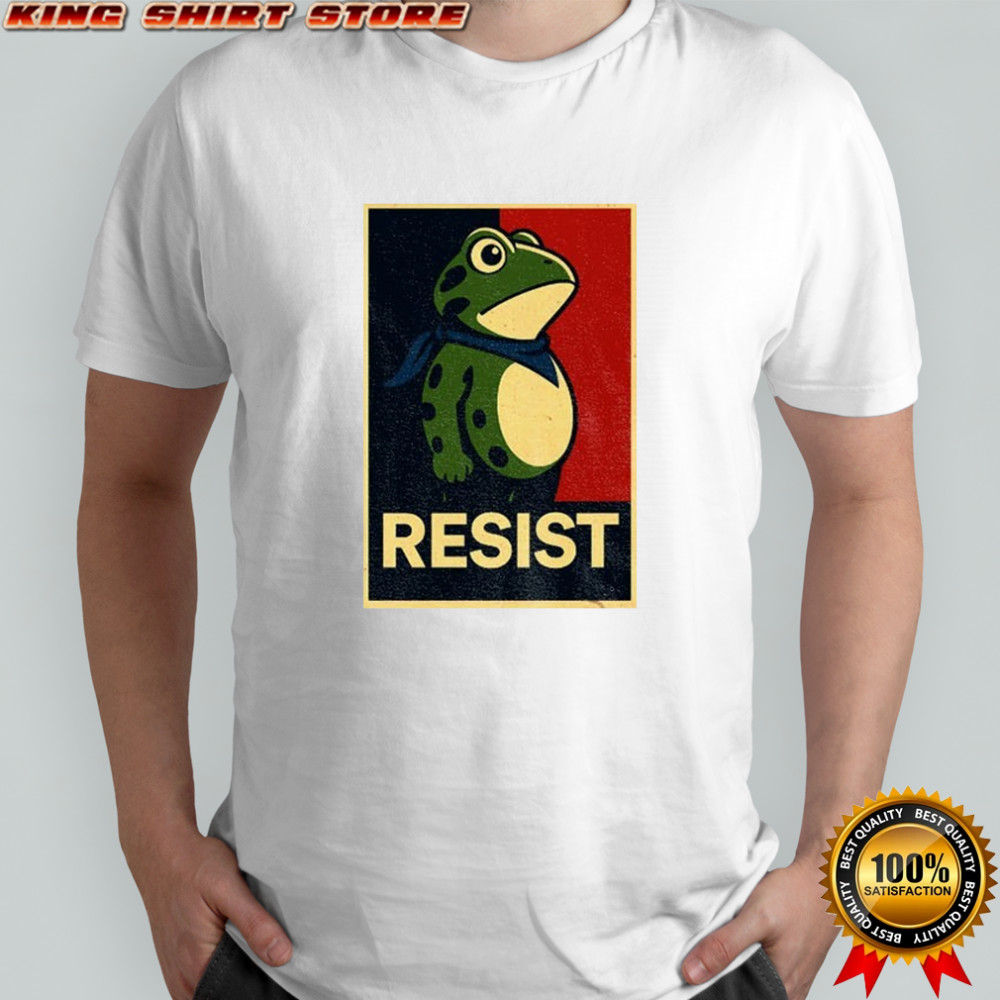 Portland Frog Resist Anti-Fascism Political Graphic shirt