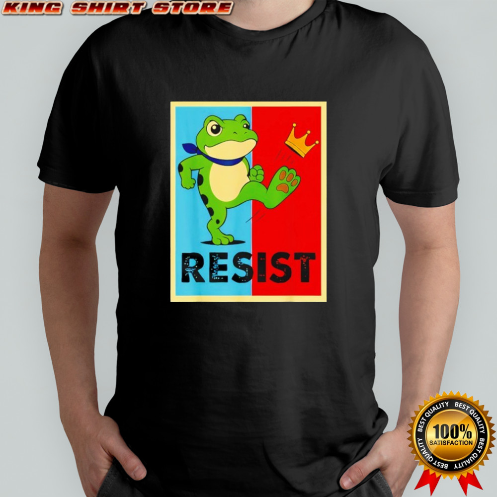 Portland Protest No Kings frog shirt
