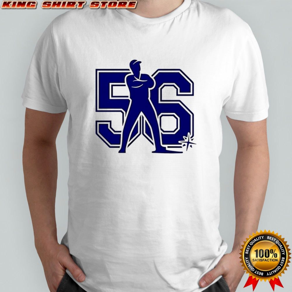 Randy Arozarena Seattle Mariners baseball number 56 silhouette shirt