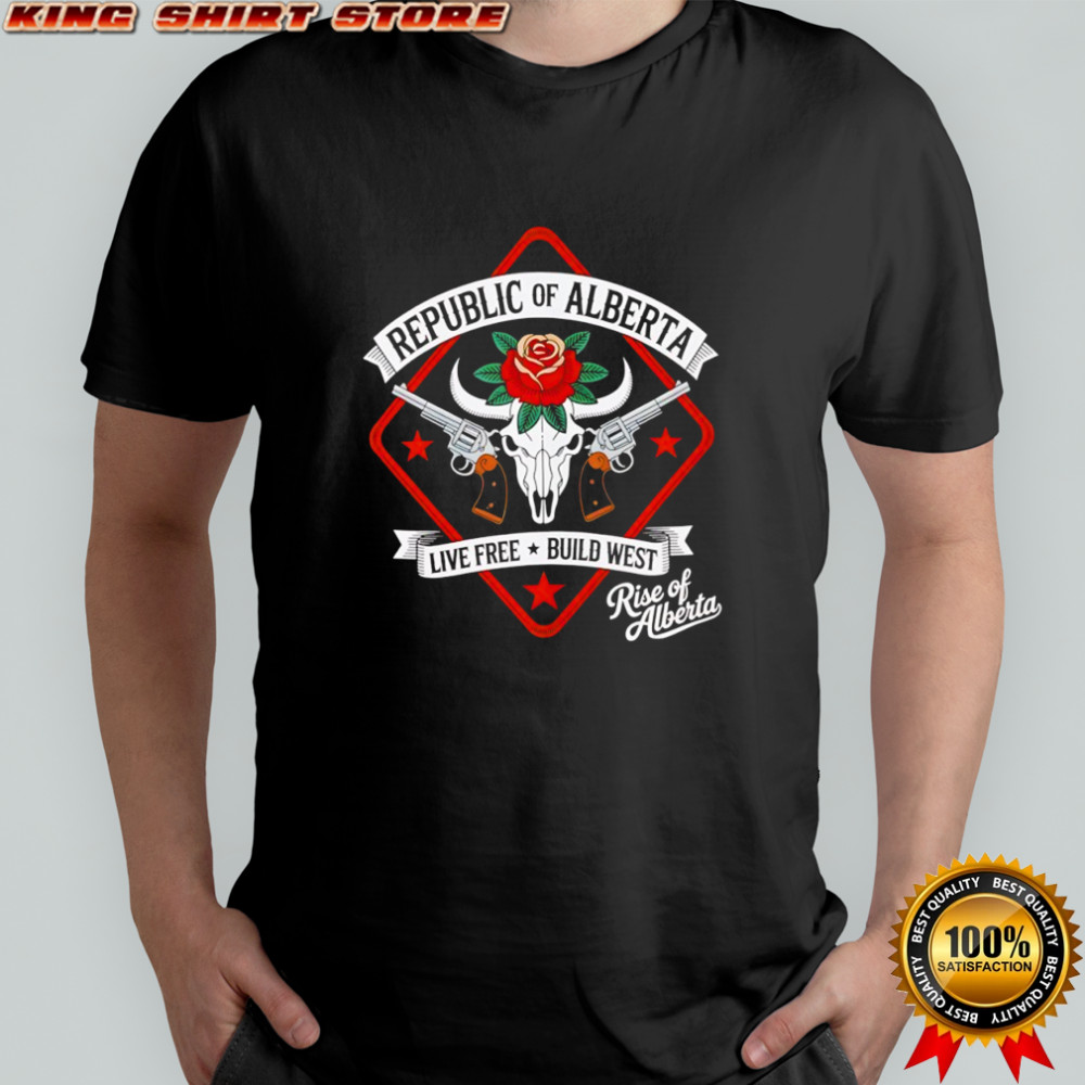 Republic of Alberta Live free build West Gunslinger shirt