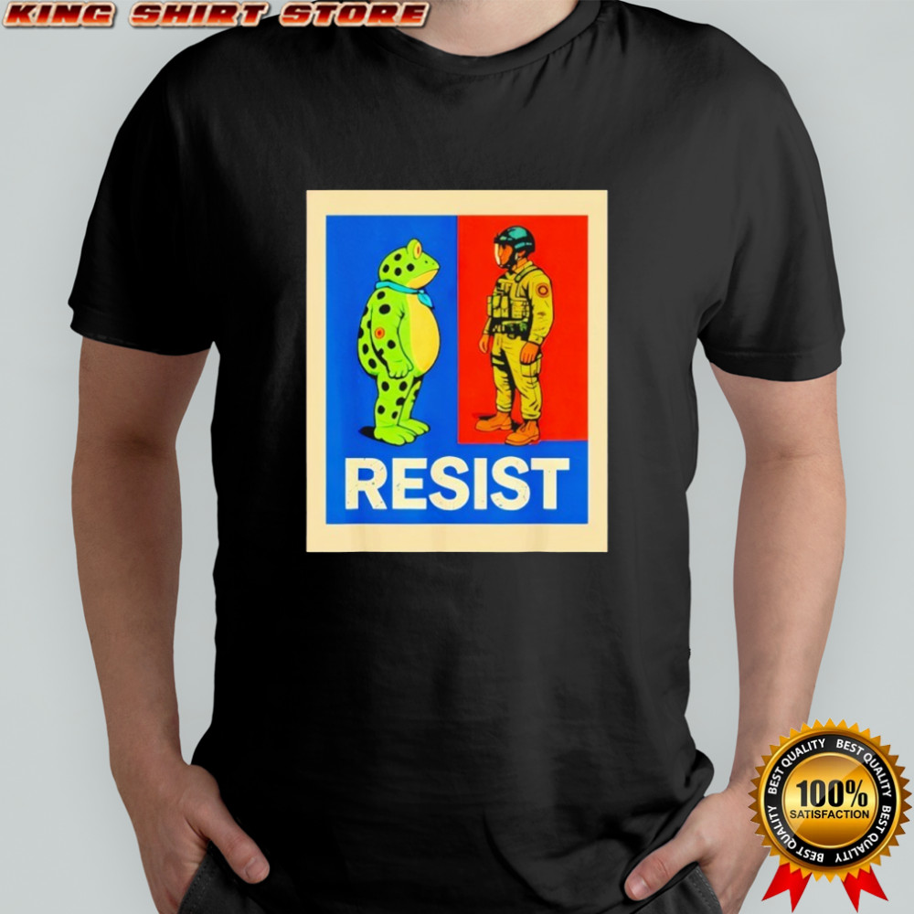 Resist Frog Portland Activist Protest frog shirt