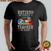 Retired But Forever A Teacher At Heart Detroit Lions Football T-Shirt