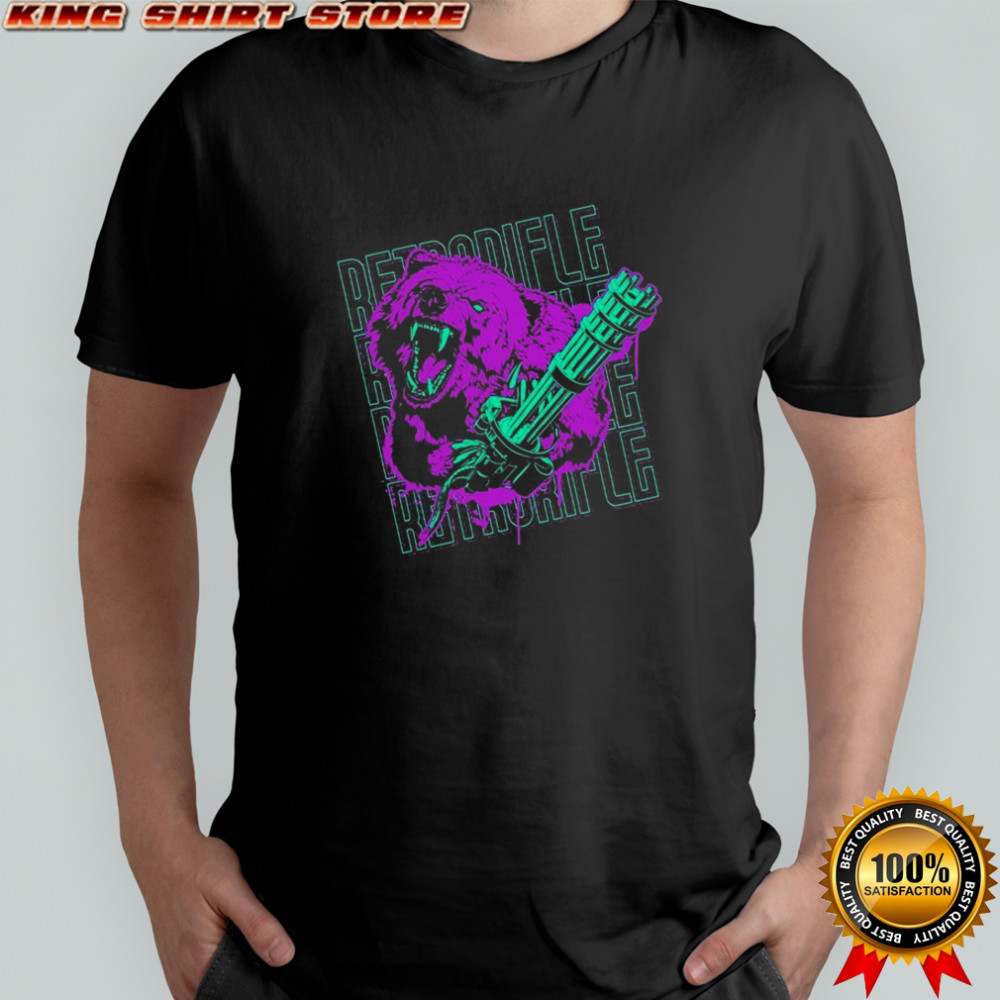 Retro Rifle Bear Arms T-shirt