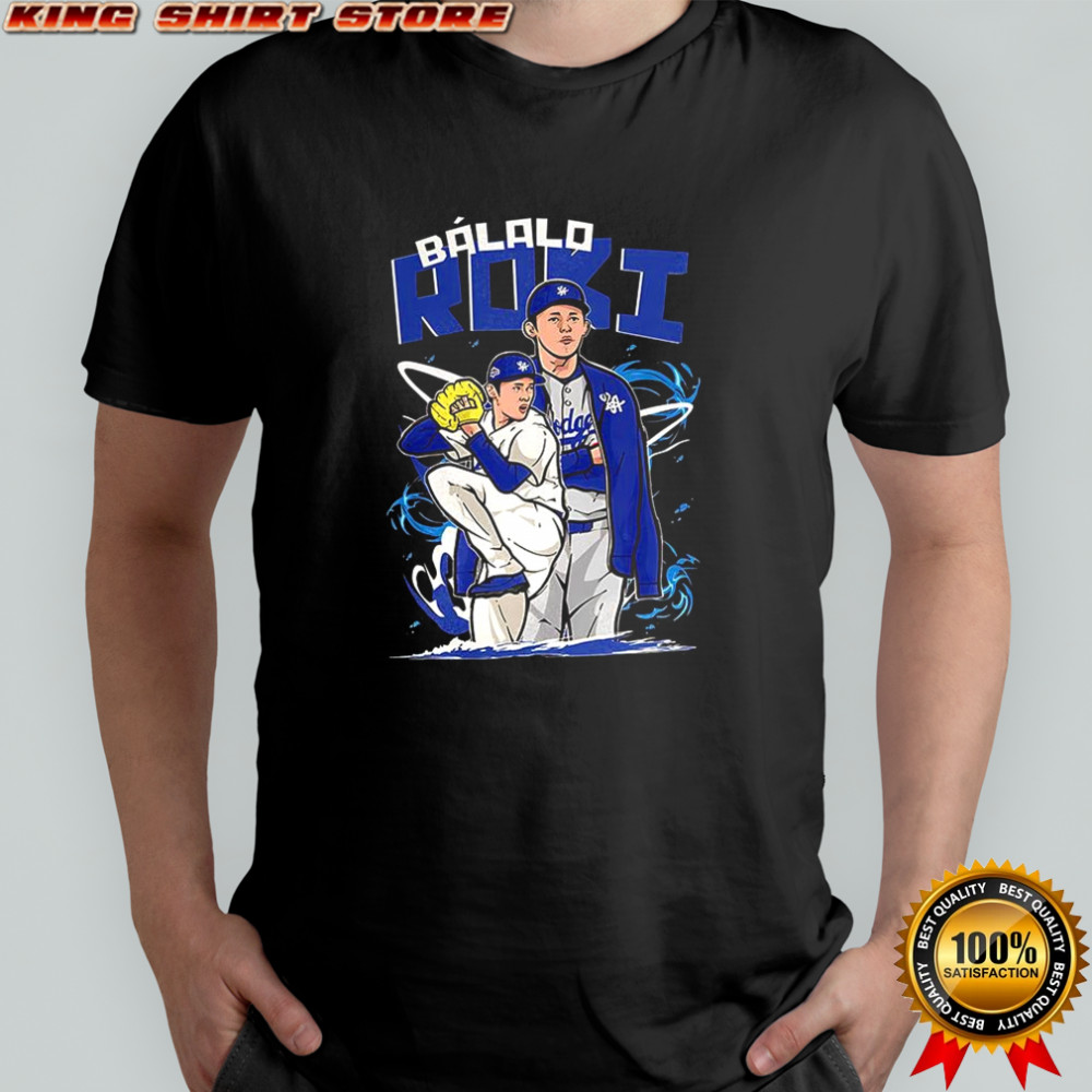 Roki Sasaki Los Angeles Dodgers baseball Báilalo Roki graphic shirt