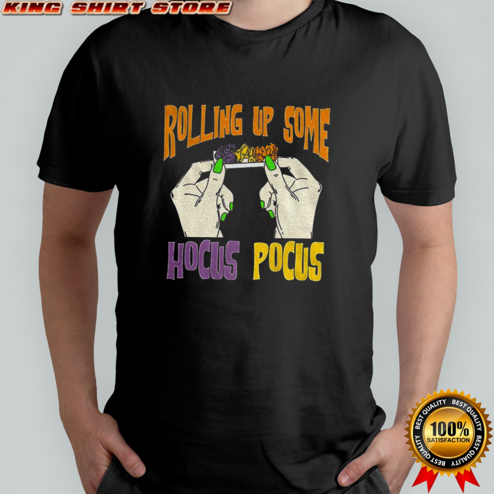 Rolling up some Hocus Pocus Sisters Halloween shirt