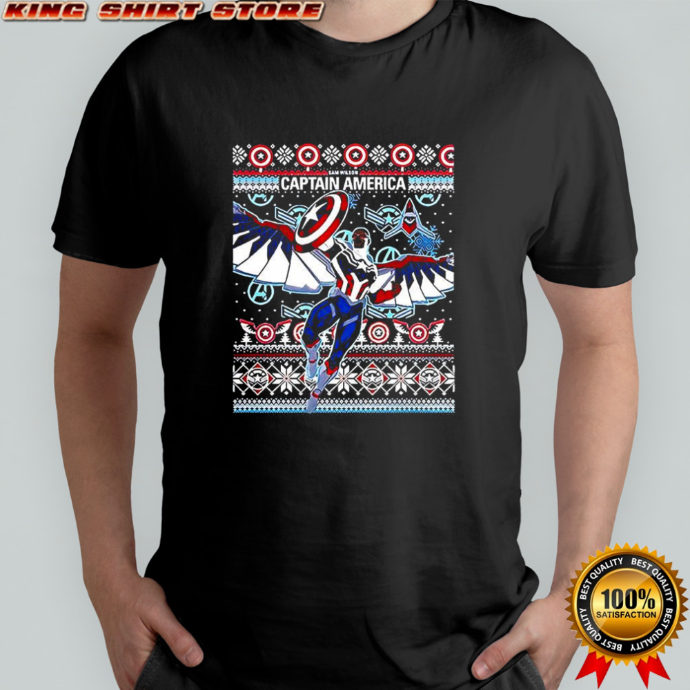 Sam Wilson Captain America Ugly Holiday Marvel Universe shirt Sam Wilson Captain America Ugly Holiday Marvel Universe shirt