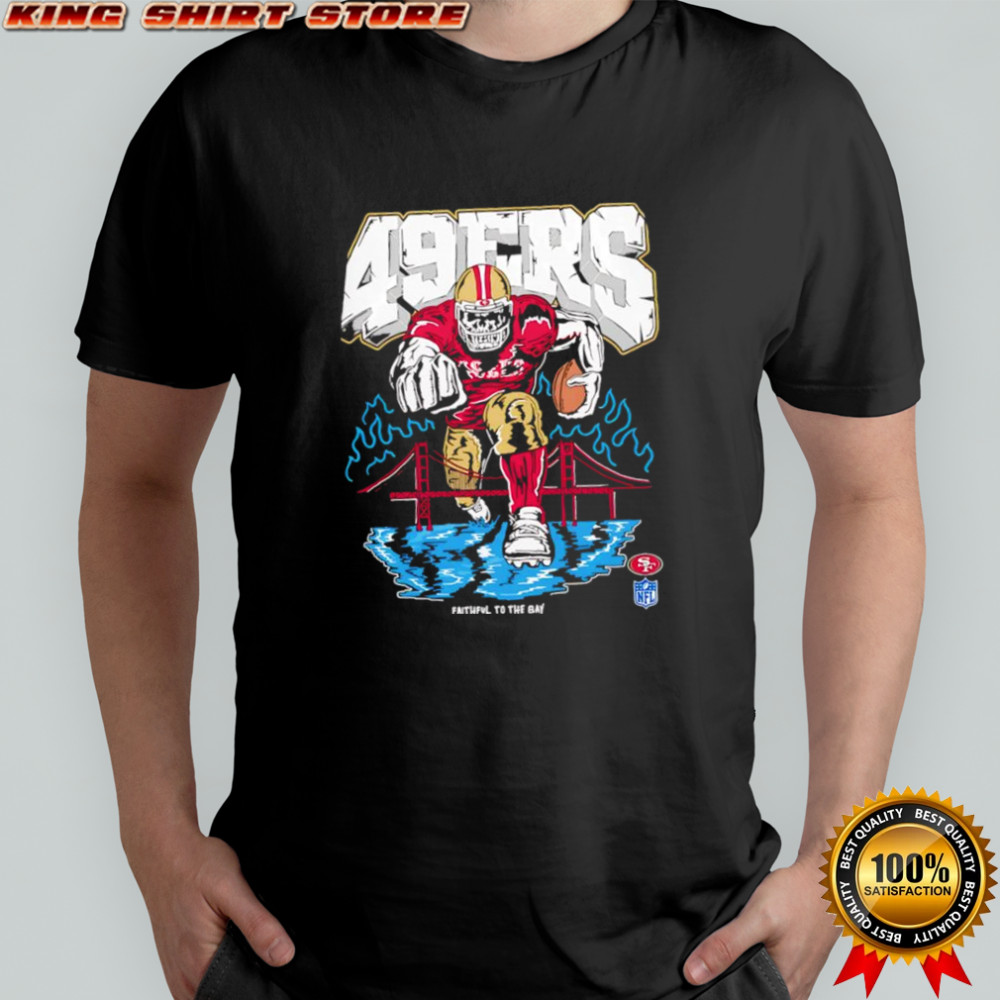 San Francisco 49ers and Golden Gate Bridge faithful to the bay logo shirt
