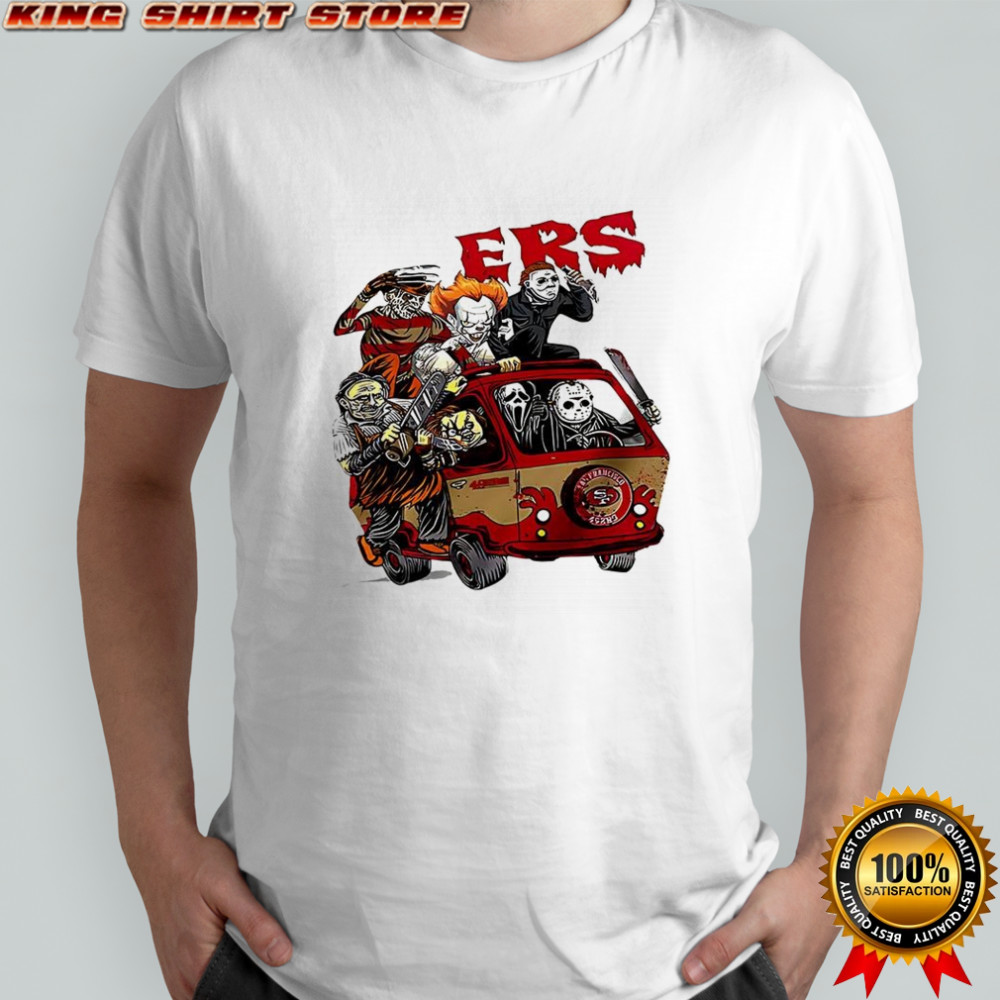 San Francisco 49ers football horror movies characters Halloween Shirt