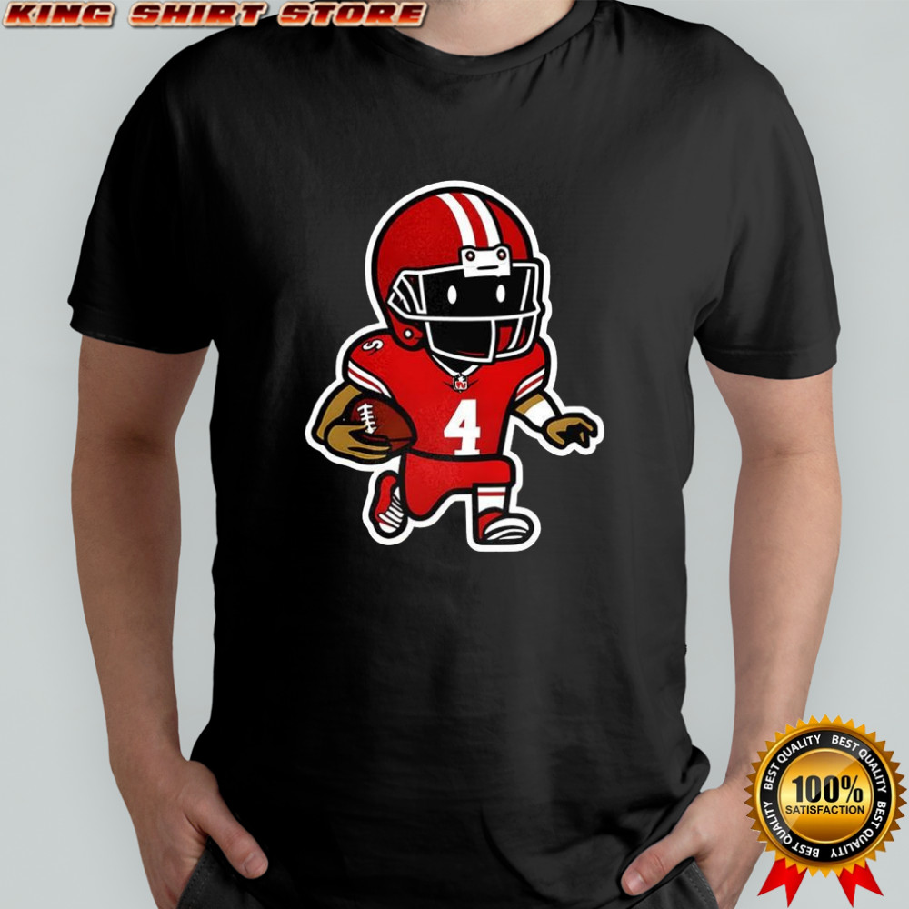 San Francisco 49ers football player number 4 graphic shirt