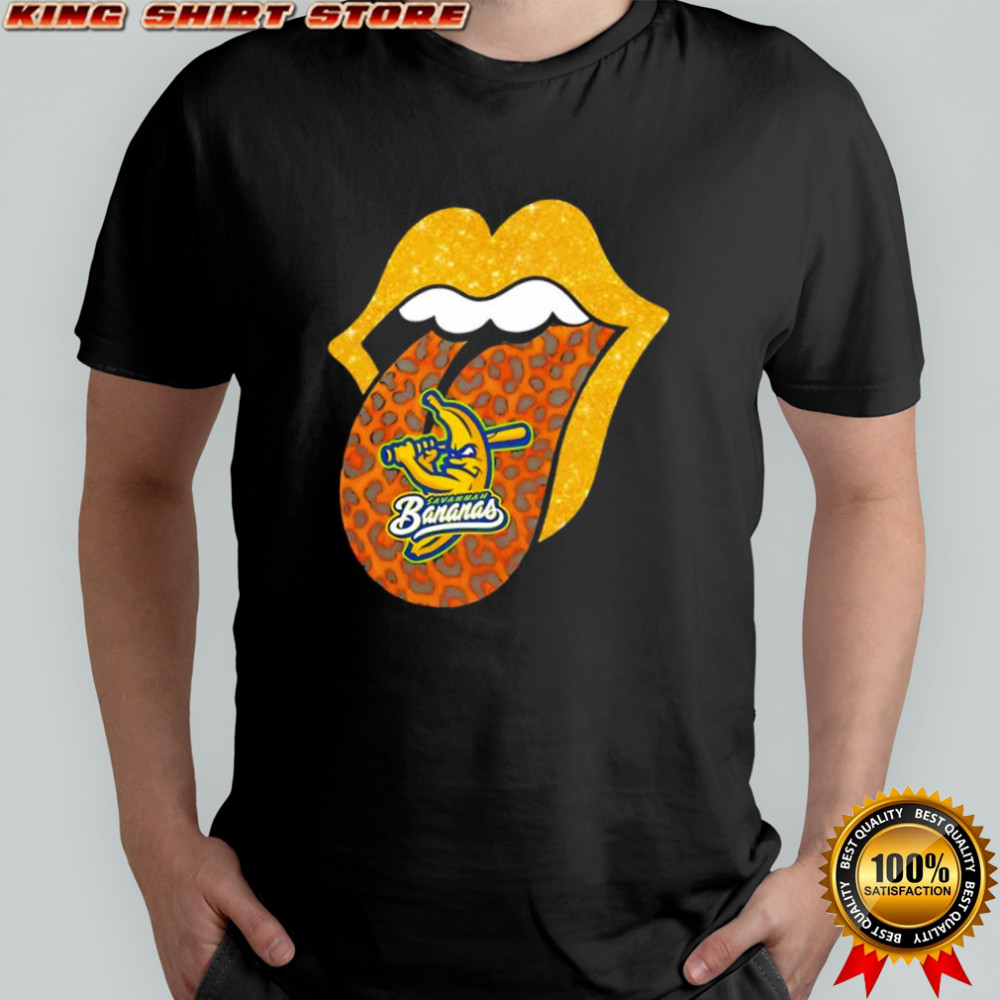 Savannah Bananas baseball team lips logo shirt