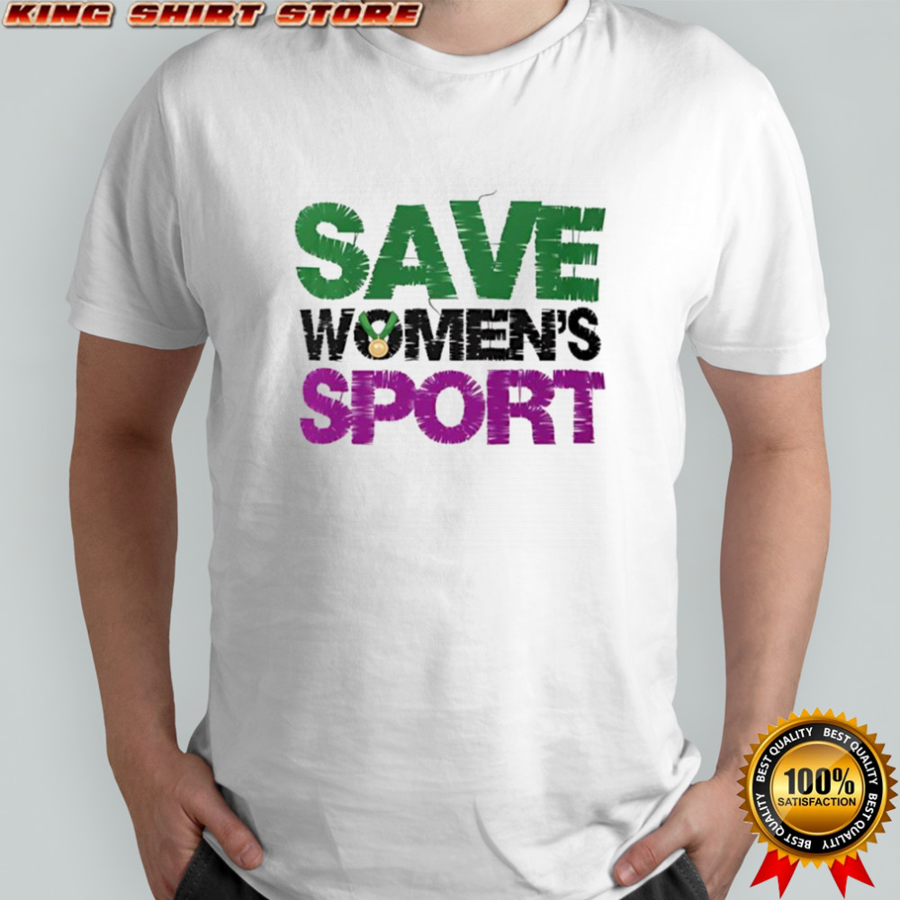 Save women’s sports phrase shirt