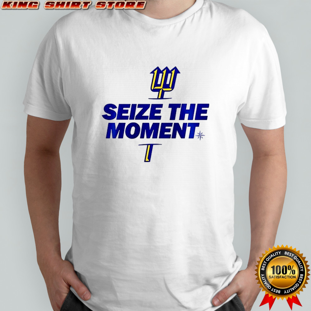 Seattle Mariners seize the moment logo parody shirt