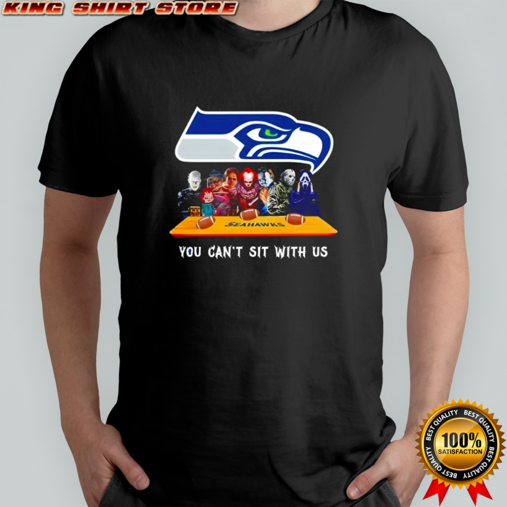 Seattle Seahawks Horror Movies Halloween you can’t sit with us shirt Seattle Seahawks Horror Movies Halloween you can’t sit with us shirt