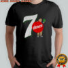 Seven down 7 up parody logo shirt