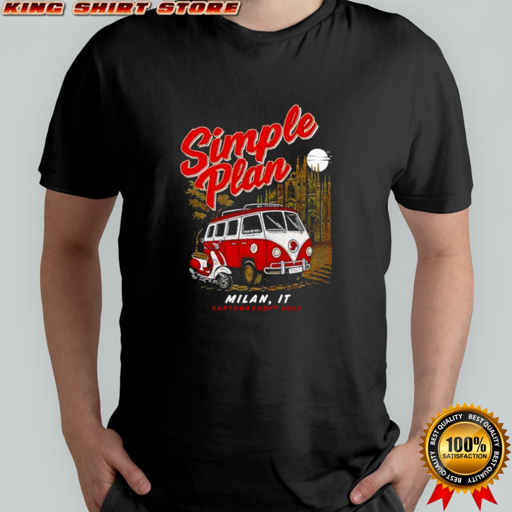 Simple Plan Sep 29 2025 Milan Italy Event shirt