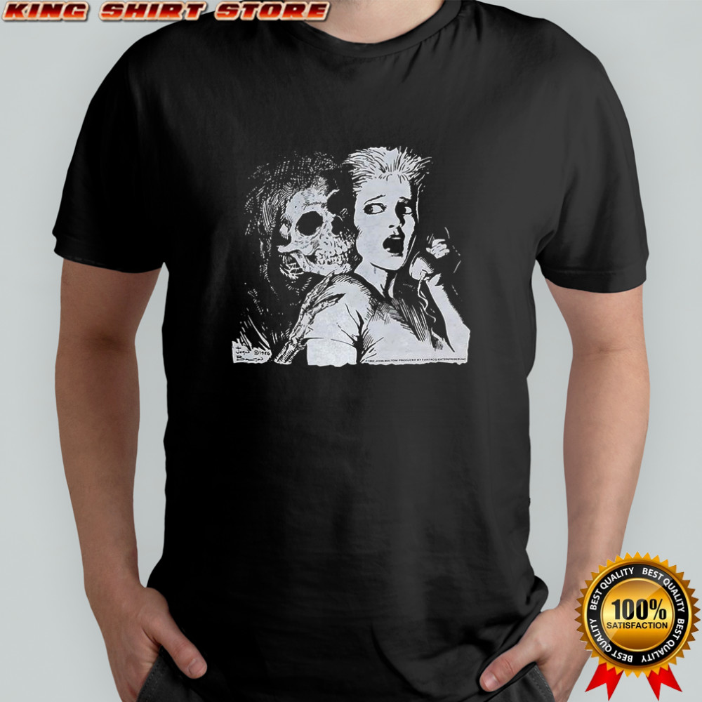 Skeleton John Bolton 1992 horror Halloween shirt