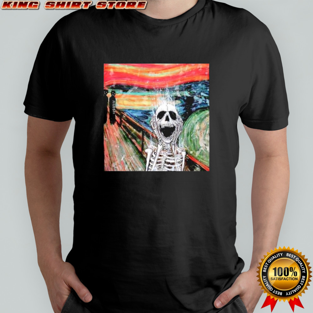 Skeleton The Scream Edvard Munch’s famous shirt