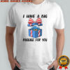 Smurfs middle finger I have a big package for you Merry Christmas shirt