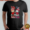Snoopy And Charlie Brown Houston Sports Cougars X Texans Skyline T-Shirt
