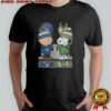 Snoopy And Charlie Brown Milwaukee City Sports Brewers X Bucks Skyline T-Shirt