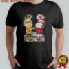 Snoopy And Charlie Brown Missouri Tigers X Kansas City Chiefs Skyline T-Shirt