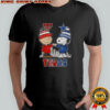 Snoopy And Charlie Brown Texas Tech Red Raiders X Dallas Cowboys Skyline T-Shirt