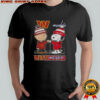 Snoopy And Charlie Brown Washington Sports Commanders X Capitals Skyline T-Shirt