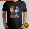 Snoopy And Charlie Brown Washington Sports Commanders X Nationals Skyline T-Shirt