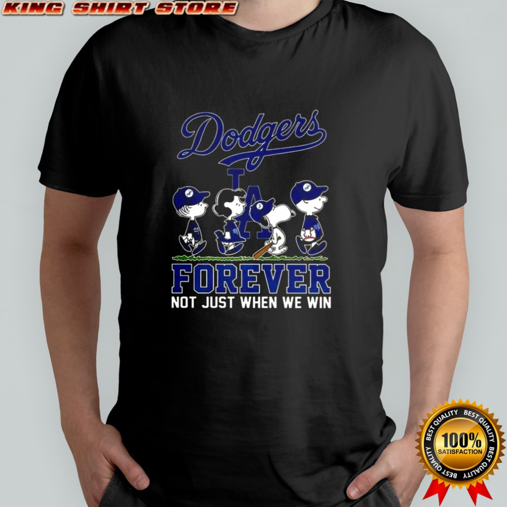 Snoopy And Friends X Los Angeles Dodgers Forever Not Just When We Win Baseball Lovers T-Shirt Snoopy And Friends X Los Angeles Dodgers Forever Not Just When We Win Baseball Lovers T-Shirt