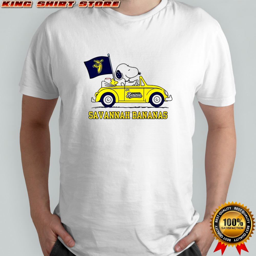 Snoopy and Woodstock Peabuts X Savannah Bananas baseball lover shirt