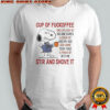 Snoopy Cup Of Fuckoffee Stir And Shove It T-Shirt