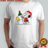 Snoopy Santa hat snowman Merry Christmas 2025 shirt