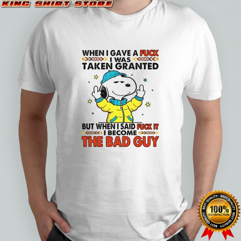 Snoopy When I Gave A Fck I Was Taken Granted T-Shirt