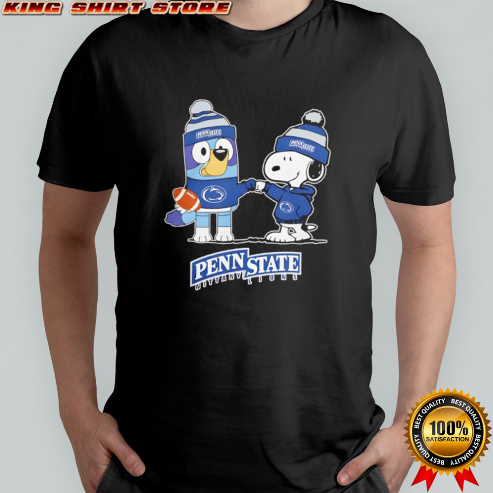 Snoopy x Bluey Penn State Nittany Football shirt