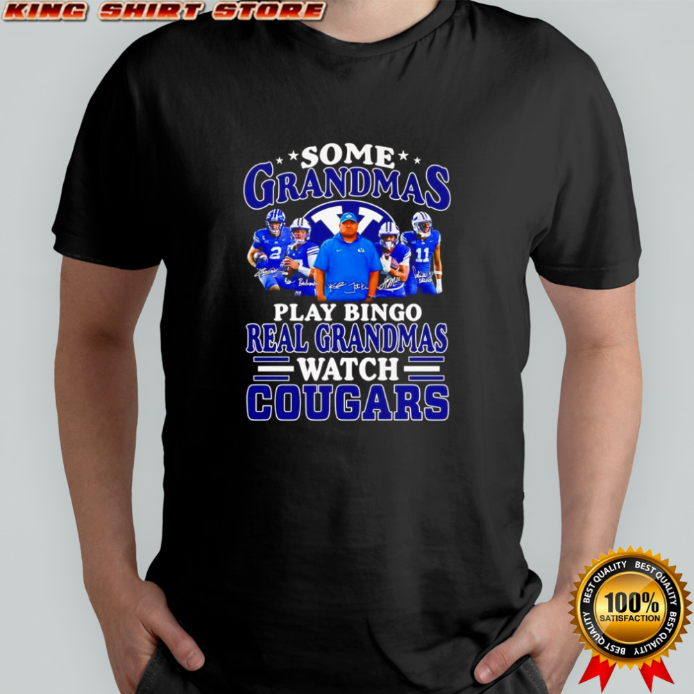 Some Grandmas Play Bingo Real Grandmas Watch Cougars Shirt