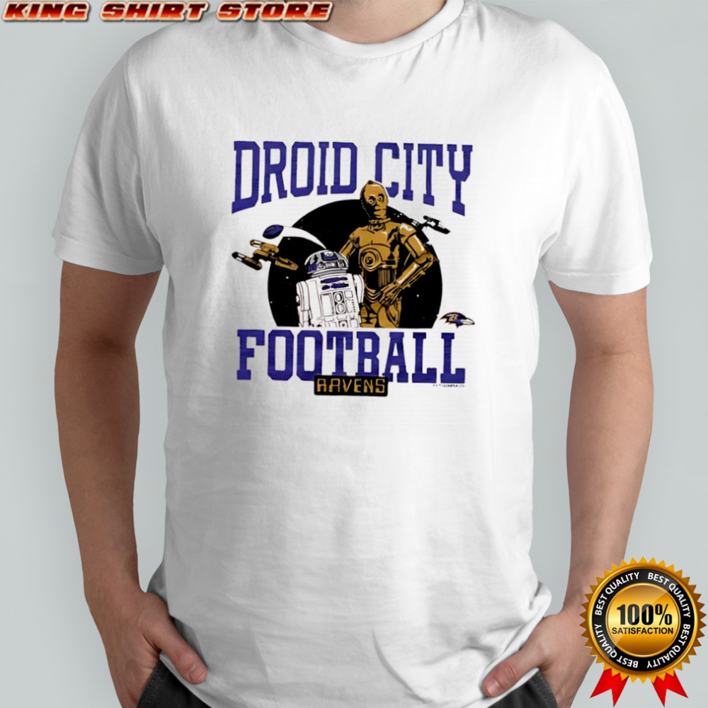 Star Wars x Baltimore Ravens droid city football shirt