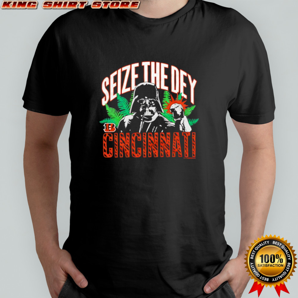 Star Wars x Cincinnati Bengals Darth Vader seize the dey shirt