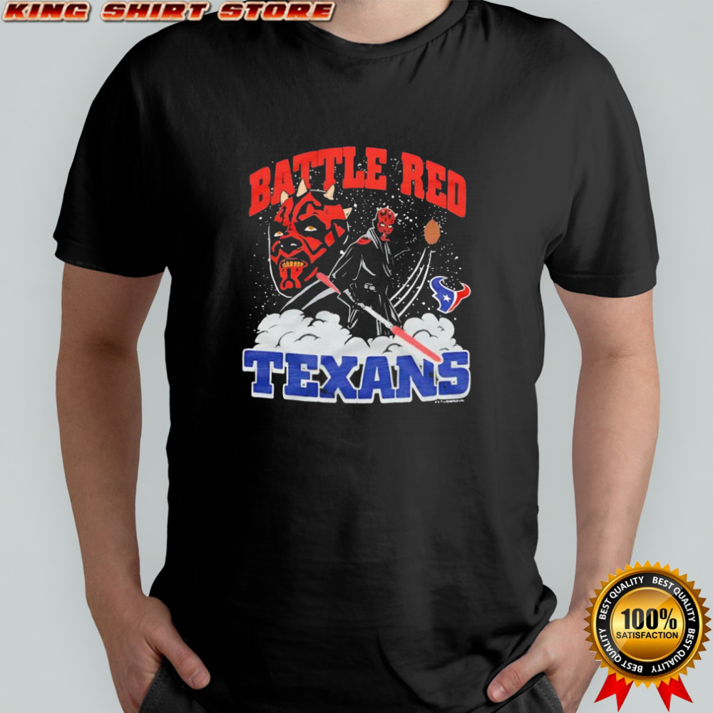 Star Wars x Houston Texans Darth Maul Battle Red shirt