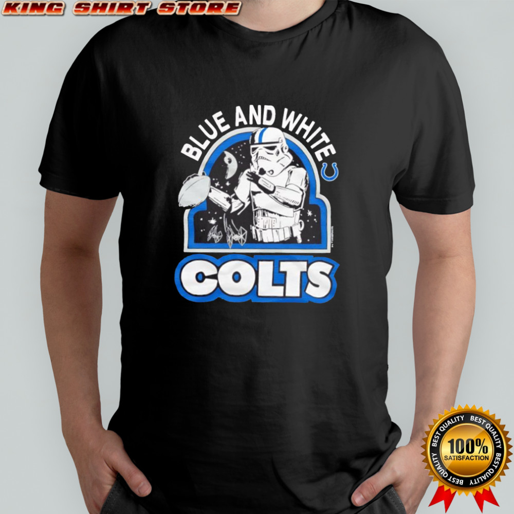 Star Wars x Indianapolis Colts Stormtroopers blue and white Colts shirt