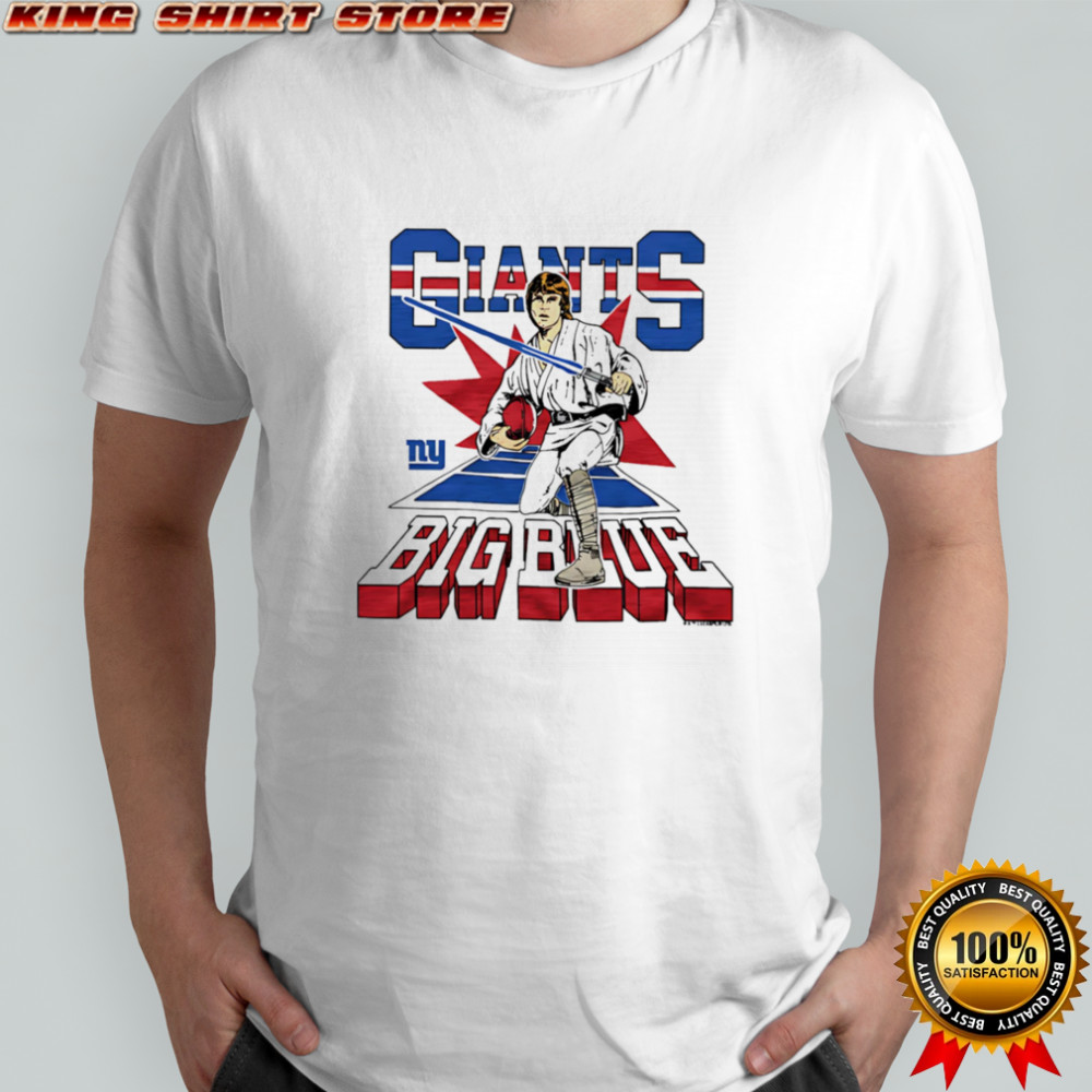 Star Wars x New York Giants Light Side big blue shirt