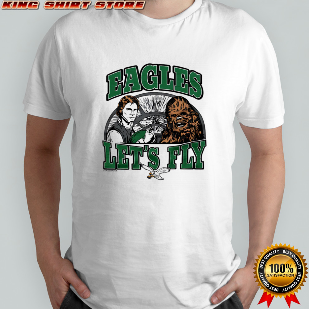 Star Wars x Philadelphia Eagles Light Side let’s fly shirt