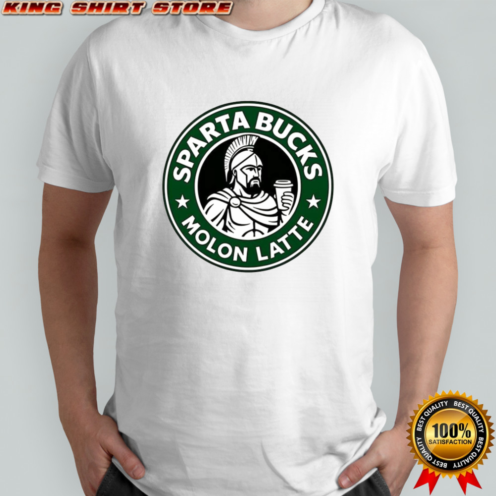Starta Bucks Molon Latte Roman warrior logo shirt