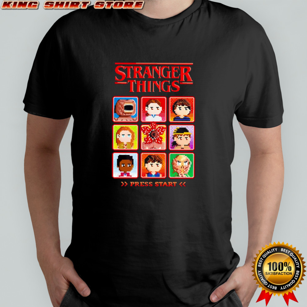 Stranger Things Press Star Girls Skimmer shirt