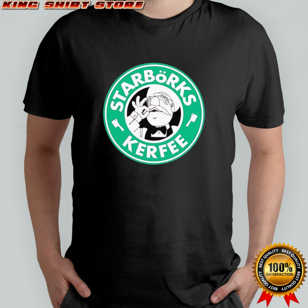 Swedish Chef the Muppets Starborks Kerfee Starbucks logo shirt
