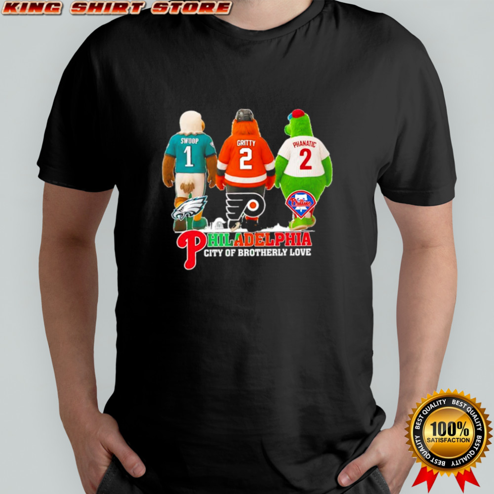 Swoop Eagles x GrittynbFlyers x Phillie Phanatic Phillies Philadelphia city mascots shirt