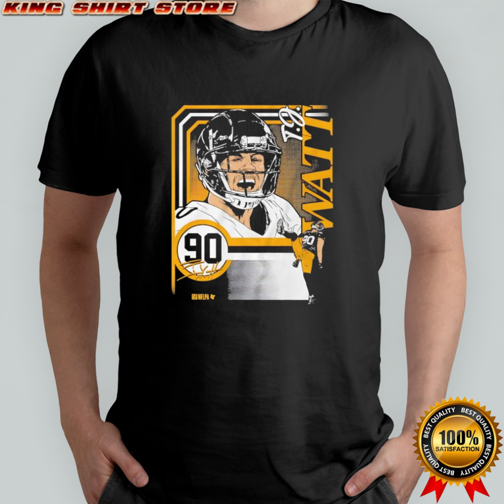 T J Watt NFL Pittsburgh Steelers signature shirt