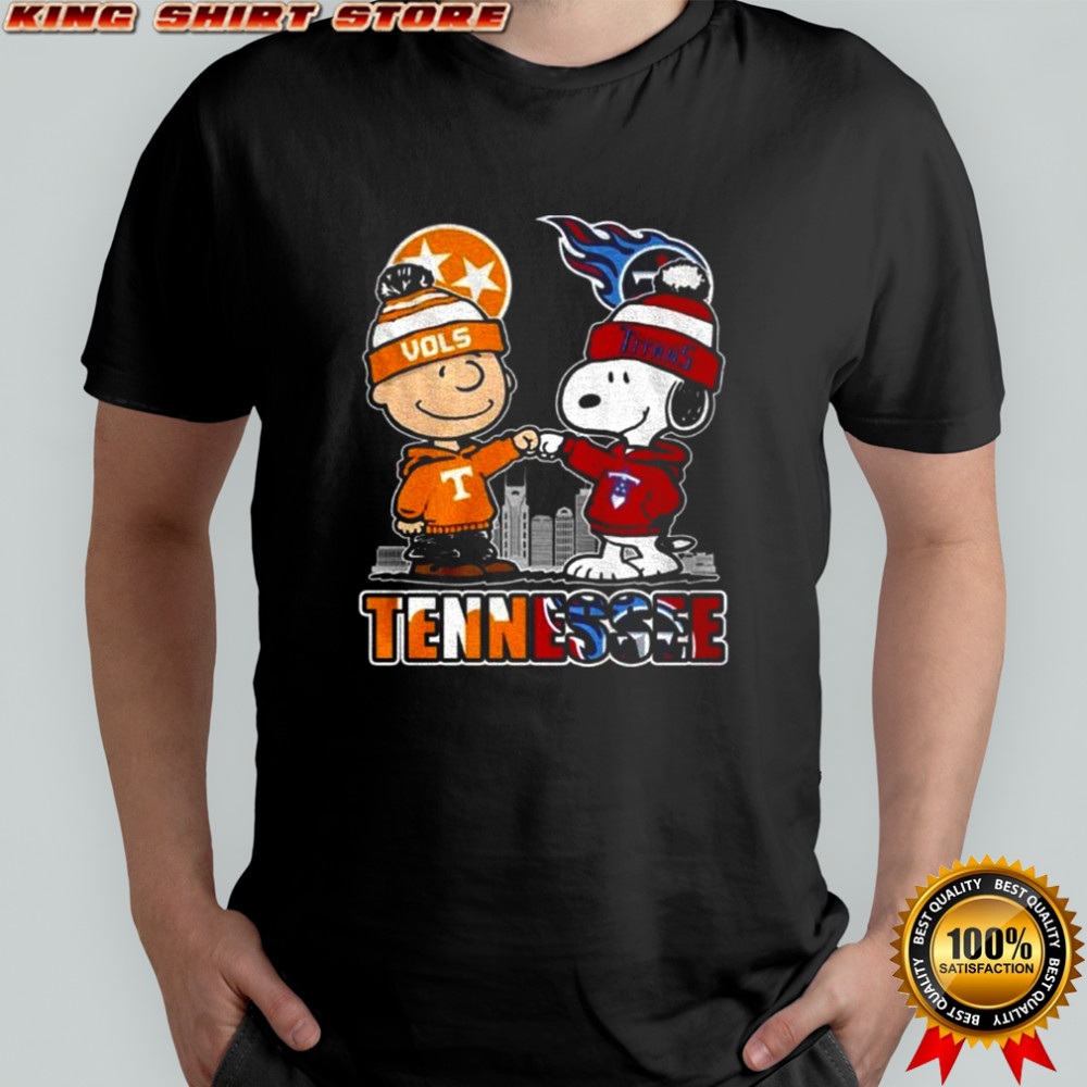 Tennessee Titans Tennessee Vols Snoopy and Charlie Brown shirt Tennessee Titans Tennessee Vols Snoopy and Charlie Brown shirt