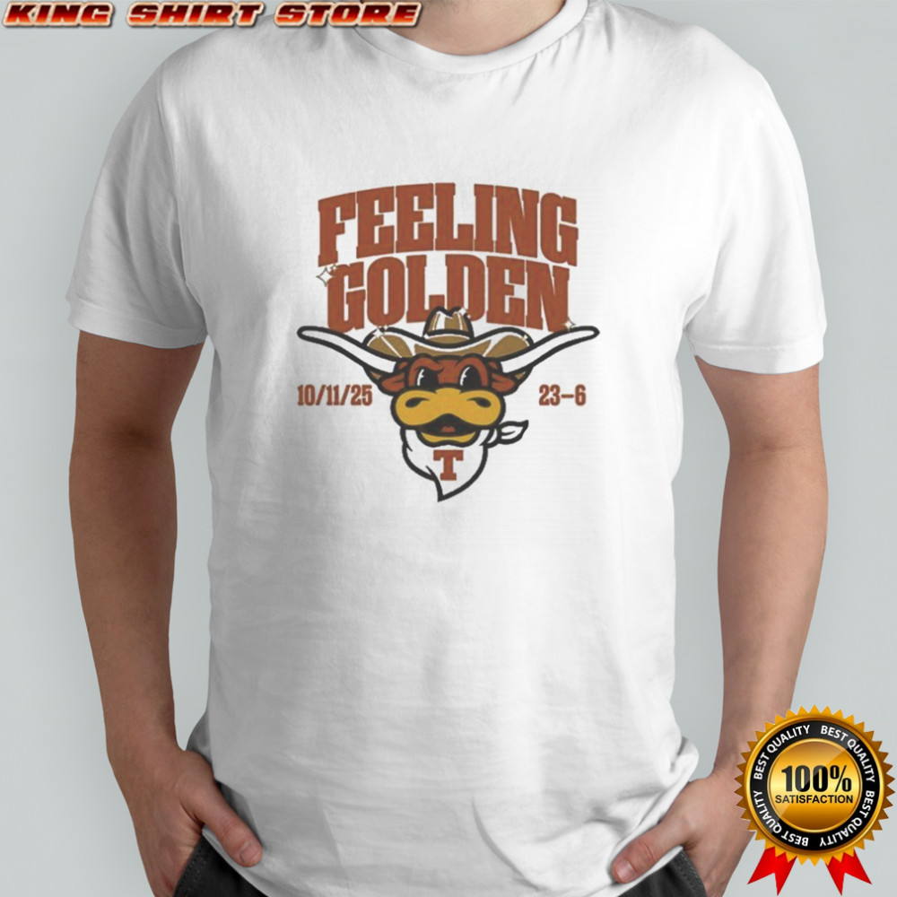 Texas Longhorns Feeling Golden Mascot T-shirt